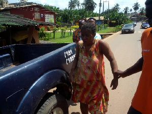 She is currently receiving medical care at the Axim government hospital