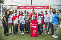 The trophy made a final stop at the Lizzy Sports Complex.