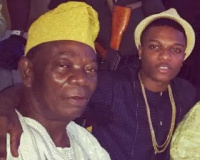 Chief Munir Balogun with Wizkid