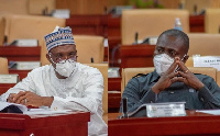 Minority Chief Whip Muntaka (left) and deputy Majority Leader Afenyo-Markin