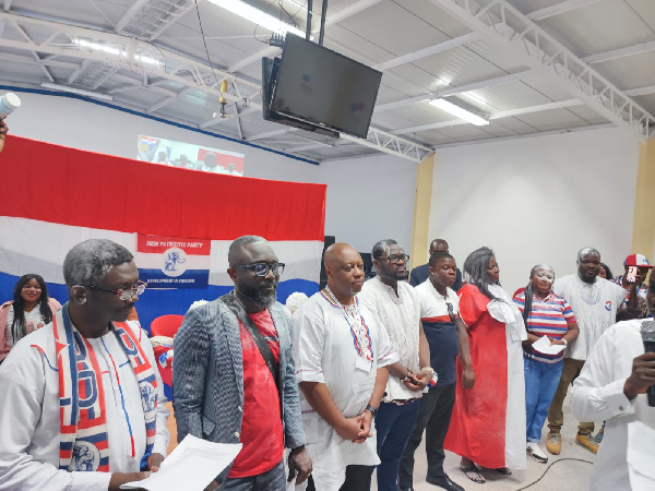 The newly elected executives during the swearing in ceremony