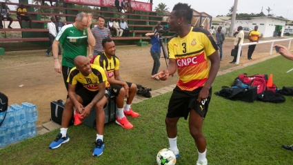 Black Stars at the training field