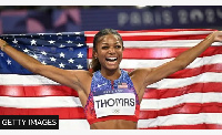 Gabby Thomas won three gold medals at the Paris Olympics