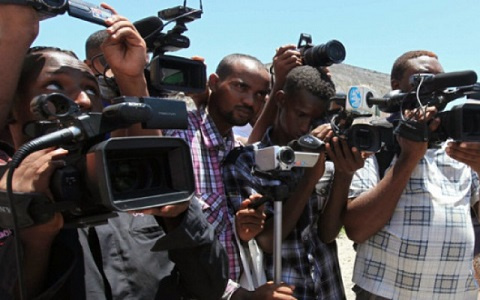 File photo: Some pressmen covering an assignment