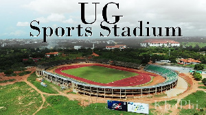 A photo of the University of Ghana sports stadium