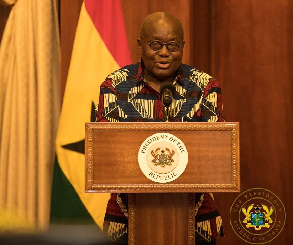 President Akufo-Addo will undertake the exercise virtually