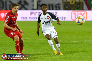 Emmanuel Kumah In Action For Wisla Krakow