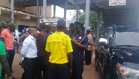 Members of the Regional Security Council at the Hospital