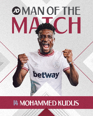 West Ham player, Mohammed Kudus