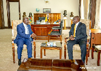 Vice President, Dr. Mahamudu Bawumia and Dr William Ruto, President of Kenya (R)