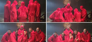 Pete Edochie, Kanayo, others rock red robes for #Dropitchallenge