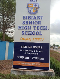 The school's sign board