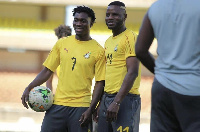 Mubarak Wakaso and Christian Atsu