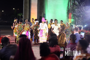 A photo of as performance on the Miss Maliaka stage