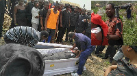 The 2 embalmers seized a dead body over unpaid balance of an embalmment fee of GH