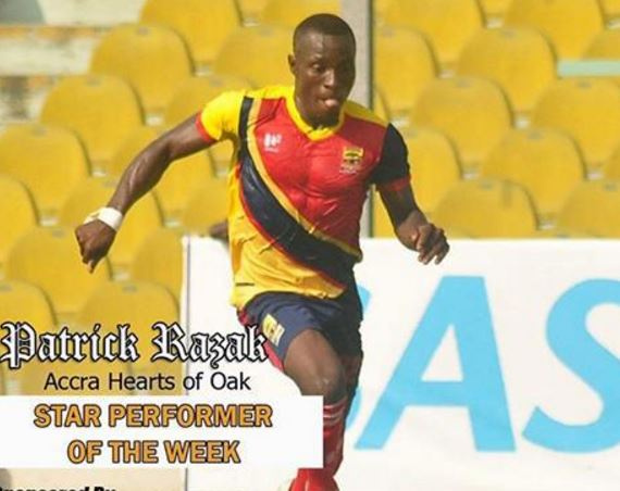 Hearts of Oak winger Patrick Razak