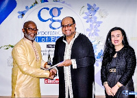 Talal Fattal receiving his Induction Award from Yofi Grant at the 2019 edition