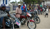 Some Okada riders in Accra