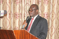 Head of Ground Water Division of the Water Research Institute,  Dr. Anthony A. Duah