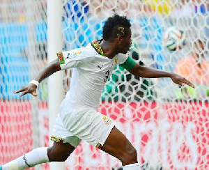 Gyan Celebrating Goal Brazil