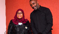 Idris Elba met President Samia Suluhu in January -- Photo Credit: State House Tanzania