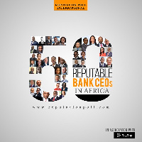 50 most reputable bank CEOs in Africa in a photo collage