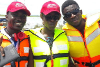 Felix Awuriki (left) Head of the Doctors in the Gap Optometry Unit with some of his team members.