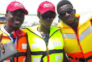 Felix Awuriki (left) Head of the Doctors in the Gap Optometry Unit with some of his team members.