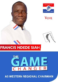 Francis Ndede Siah, New Patriotic Party Regional Chairman of the Western Region