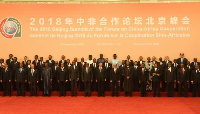 Leaders of China and 53 African nations at a two-day summit in Beijing