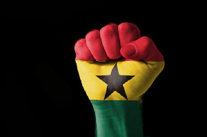 Fist Of Ghana Flag 1