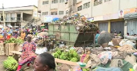 Uncollected refuse in the market