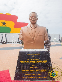 The bust of former President John Evans Atta Mills