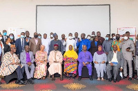 Stakeholders at the ceremony to outdoor the report