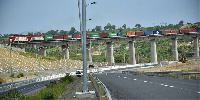 Standard Gauge Railway Cargo Train leaving the Port of Mombasa