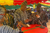 Prof Joshua Alabi delivered a speech on behalf of former president, John Mahama