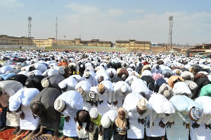 File photo of Muslims praying