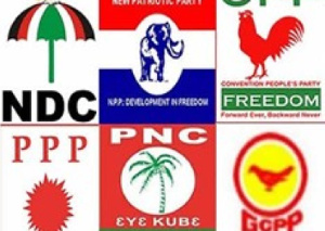 Logos of some political parties in Ghana