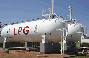 Gas tanker at a point of sale