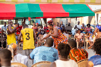 Ga traditional culture dance on display at the Abeka Mantse Agbonaa Palace