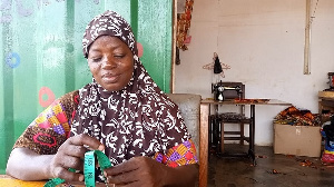 Physically challenged woman, Mariatu Alhassan