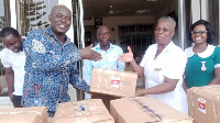 Personal protective equipment was donated to health facilities in Effutu