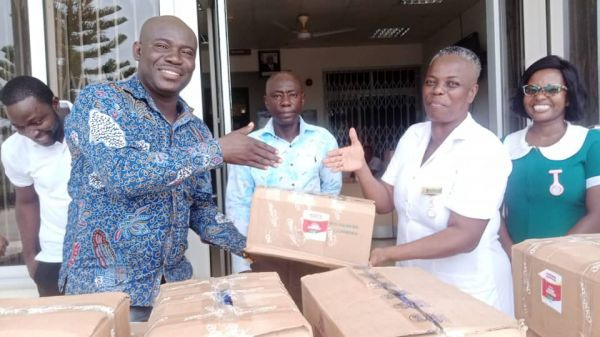 Personal protective equipment was donated to health facilities in Effutu