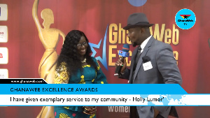 Winner of GhanaWeb Excellence Awards Humanitarian Category, Holly La Belle Lumor