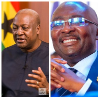 Vice President, Dr. Mahamudu Bawumia and Former President John Dramani Mahama