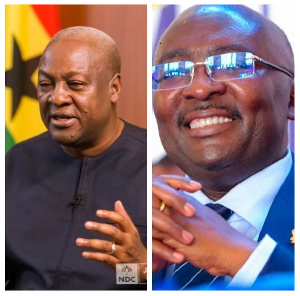 Former President John Dramani Mahama and Vice President Dr Mahamudu Bawumia