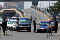 A scene during the partial lockdown of Accra [Credit: Reuters]