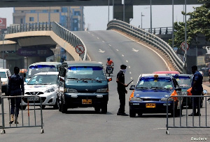 A Scene During The Partial Lockdown Of Accra 1024x691