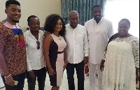 Former President of Ghana, John Dramani Mahama and some celebrities