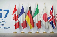 Flags of the G7 nations